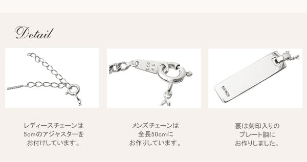 with me　スリットクロス ネックレス （PinkGold・Blackコーティング）