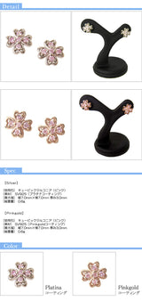 with me プチクローバー ピアス