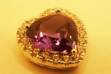 【新作】【即納】アレキサンドライト 1.5CT 9x9mm ハートモチーフ Heart Round ネックレス ペンダントトップ【誕生石6月】【バレンタインデー】【プレゼントに最適！】