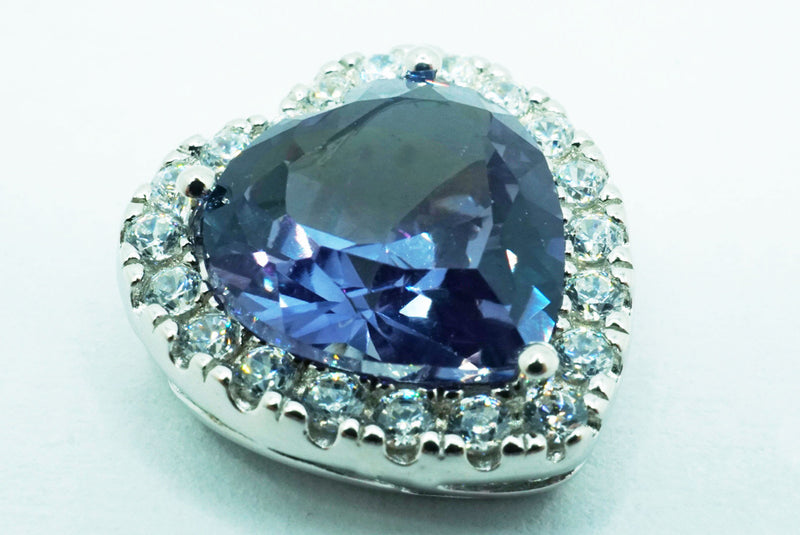 【新作】【即納】アレキサンドライト 1.5CT 9x9mm ハートモチーフ Heart Round ネックレス ペンダントトップ【誕生石6月】【バレンタインデー】【プレゼントに最適！】