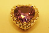 【新作】【即納】アレキサンドライト 1.5CT 9x9mm ハートモチーフ Heart Round ネックレス ペンダントトップ【誕生石6月】【バレンタインデー】【プレゼントに最適！】