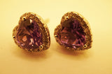 【新作】【即納】アレキサンドライト 1.1CT 7x7mm ハートモチーフ Heart Round ピアス【誕生石6月】【バレンタインデー】【プレゼントに最適！】
