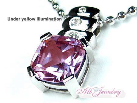 2.5CT アレキサンドライト Corundum - 8mm ペンダント トップ 【誕生石6月】【即納】【バレンタイン】【プレゼントに最適！】