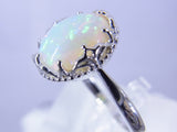 1.59CT　オパールリング（シルバー）【彼女や奥様へ】【クリスマスプレゼントに】