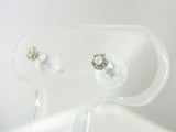 シンプルダイヤモンド　PT　ピアス