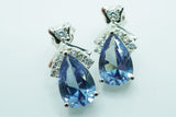 【新作】【即納】アレキサンドライト Corundum5.3カラット 11x7mm Pear ピアス 【誕生石6月】