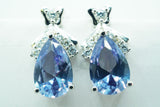 【新作】【即納】アレキサンドライト Corundum5.3カラット 11x7mm Pear ピアス 【誕生石6月】