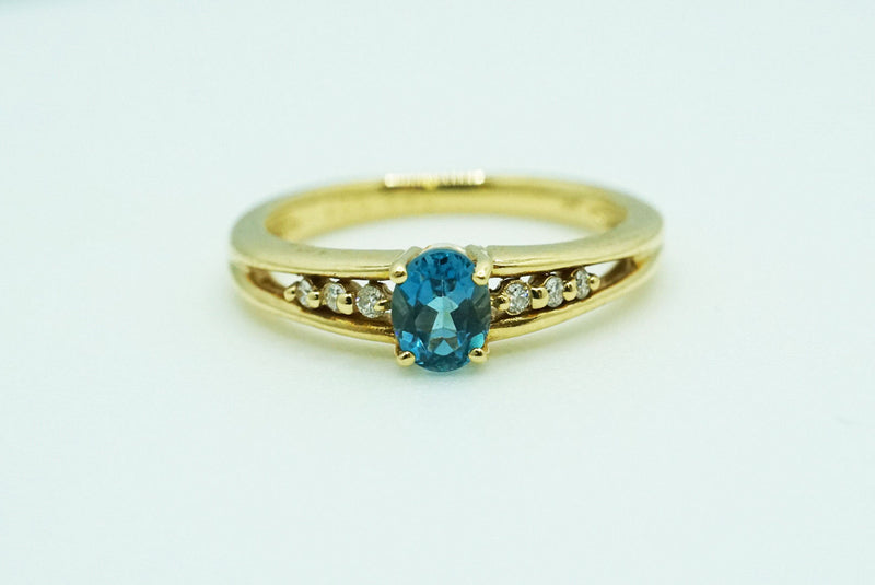 【新作】【限定販売】K18 0.48ct インディゴトルマリン ダイヤモンド  リング【1点のみ】