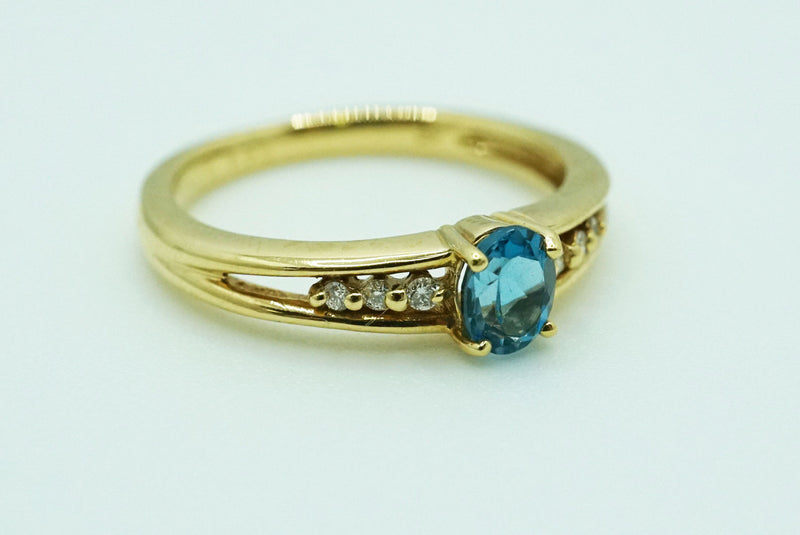 【新作】【限定販売】K18 0.48ct インディゴトルマリン ダイヤモンド  リング【1点のみ】