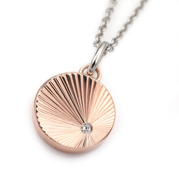 ステンレス CZシャインカットPDT 丸 ピンク