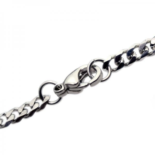ステンレス 4mm プレート ブレスレット シルバー【即納】 – オール