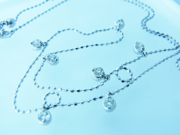 WGダイヤネックレス　0.300ct